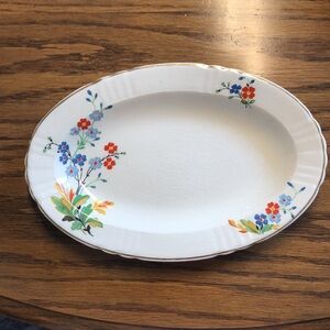 Vintage china floral condiment/side dish